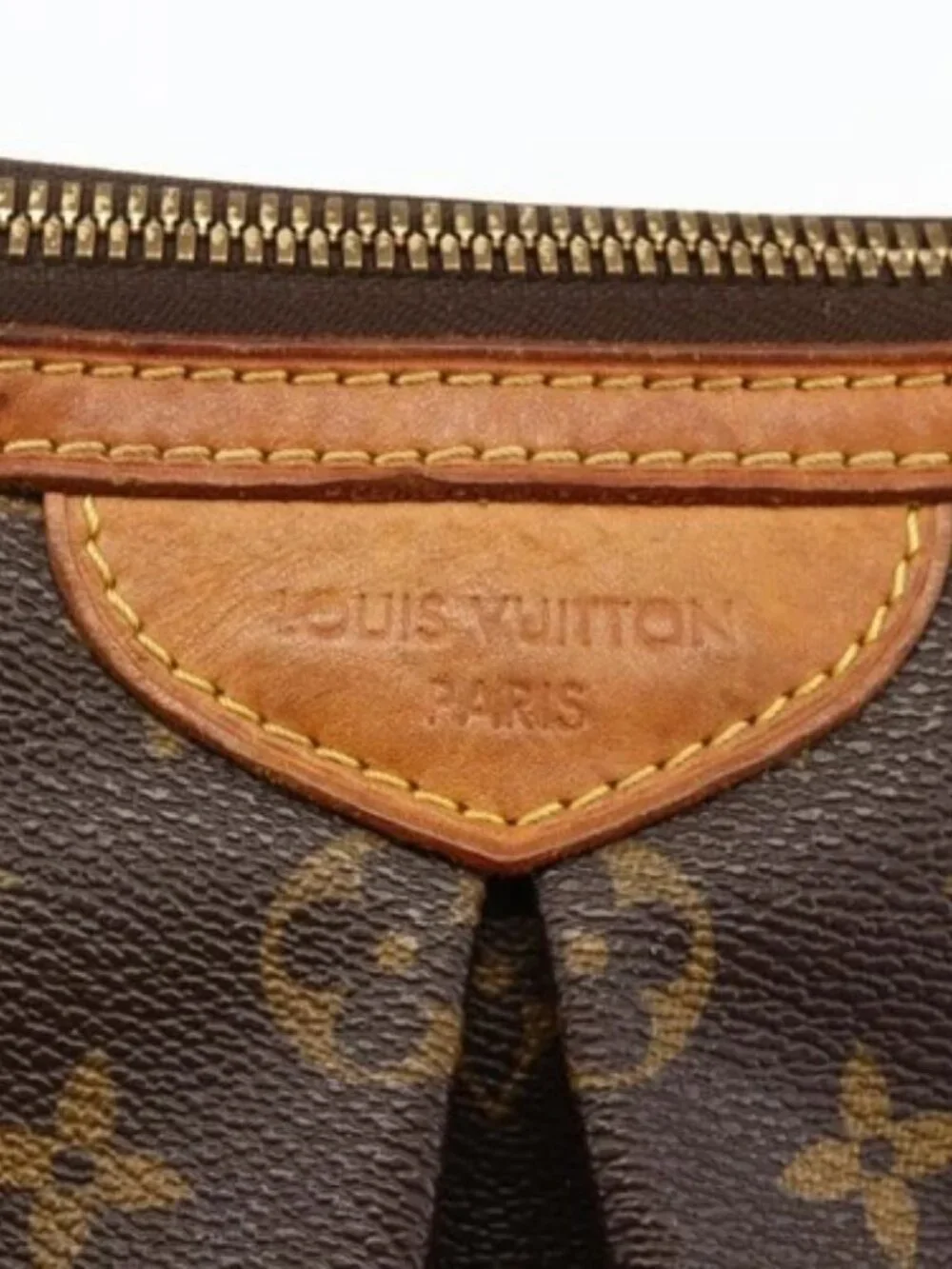 LOUIS VUITTON Monogram Palermo PM Tote Bag M40145 LV Auth YKZ1236